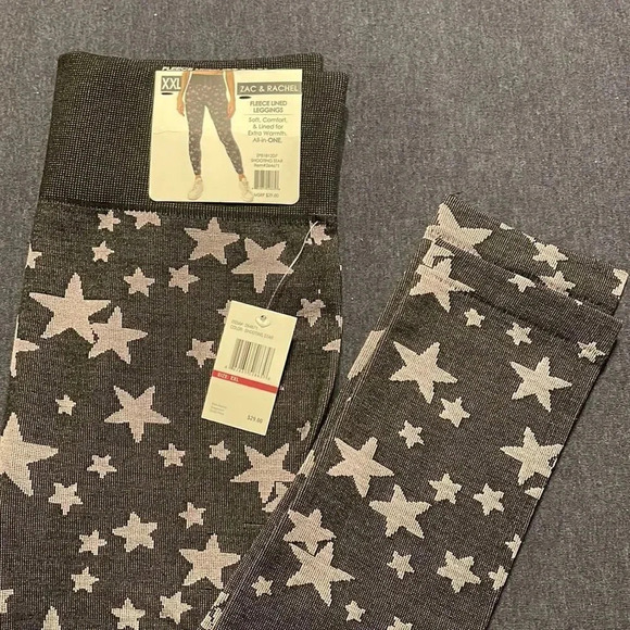 Zac & Rachel shooting star fleece lined Leggings - Picture 3 of 7
